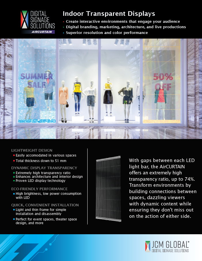 Digital Signage Solutions AirCURTAIN